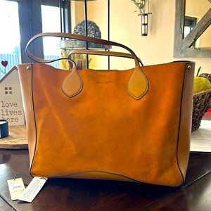Rebecca Minkoff Pippa Suede Leather Tote Bag